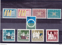PAYS BAS 1963 Yvert 767-768 + 774 + 780-781 + 787-790 NEUF** MNH Cote : 7,70 Euros - Unused Stamps