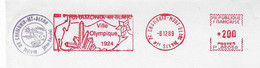 1989 EMA "Chamonix Ville Olympique 1924" (n° P 86058) - Hiver 1924: Chamonix