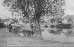 Saint-Loup De La Salle (Saône Et Loire) - Le Grand Fossé. Circulée En 1915. Bon état. - Autres & Non Classés