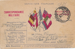 CARTE MILITAIRE PMB BELGIQUE DRAPEAUX CAMP DE ZEIST WWI - Belgische Armee