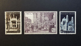 Belgie Belgique - 1952 - OPB/COB  N°  876/878 (3 Values) Mgr. J.E. Van Roey , Inwijding  Basiliek Koekelberg  - Obl. - Usati