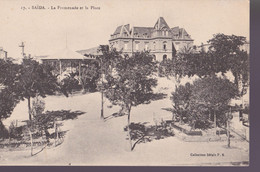 CPA - ALGÉRIE - SAIDA - LA PROMENADE ET LA PLACE - Saïda