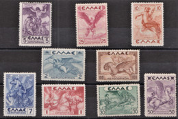 GRECE - PA N° 22/30** - Mythologique : Iris. Hermès. Jupiter. Minerve... Série Complète.(cote 140€) - Unused Stamps
