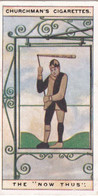 Curious Signs 1925 -  18 The Now Thus - Churchman Cigarette Card - Original - Churchman