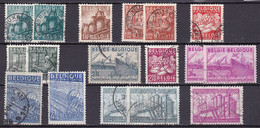 BE052 – BELGIQUE - BELGIUM – 1948 – NATIONAL INDUSTRIES – SG # 1217/28 USED 11,25 € - 1948 Exportation