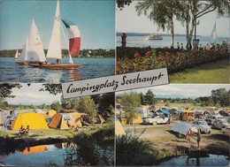 D-82402 Seeshaupt - Starnberger See - Campingplatz Und Badeplatz - Cars - Opel P1 - VW Käfer - Fiat - Nice Stamp - Weilheim