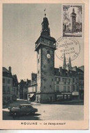 CARTE MAXIMUM  LE JACQUEMARD     N° YVERT ET TELLIER  1025   OBL   MOULINS   1955 - 1950-1959