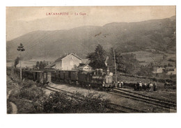 Cpa (81)--lacabarede  -- La Gare (carte Ra...) - Other Municipalities