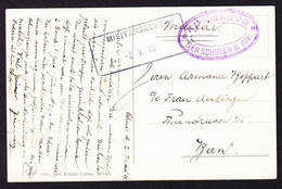 1915 AK Von Chur Mit Aushilfsstempel Militärsache. Mit Feldpost Nach Bern Gelaufen. - Oblitérations