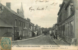 St Just En Chaussée * La Rue De Beauvais * Café Restaurant * Commerces Magasins - Saint Just En Chaussee