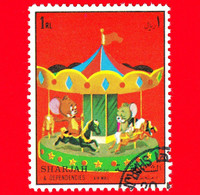SHARJAH - Nuovo Oblit. - 1972 - Cartoni Animati - Disney - Fumetti - Jerry An Nibbles - Giostra - 1 - Sharjah