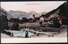 1916 Gelaufene AK Aus Elm Nach Thalwil. Elm Und Der Hausstock - Elm