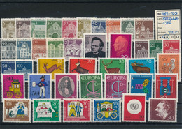 GERMANY Bundesrepublik BRD Jahrgang 1966 Stamps Year Set ** MNH - Complete Komplett Michel 489-528 - Unused Stamps