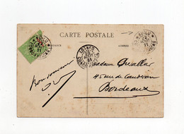 !!! CONGO, CPA DE 1911 POUR BORDEAUX, CACHET DE KUILU - Brieven En Documenten