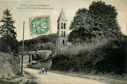 Rhuis * Près Pont Ste Maxence * Rue Et Vue Sur L'église - Autres & Non Classés