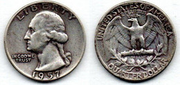 USA  Quarter 1957 D TB+ - 1932-1998: Washington