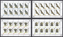 Georgia 2007 Kleinbogen Set Mi 527-530 MNH WWF - BIRDS OF PREY - EAGLES - Unused Stamps