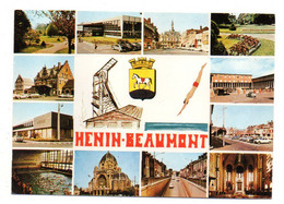 HENIN BEAUMONT  -- Multivues. (rues , Voiture Citroen 2CV , église,mine ...) .. Beau Blason...............à Saisir - Henin-Beaumont