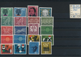 GERMANY Bundesrepublik BRD Jahrgang 1960 Stamps Year Set ** MNH Complete Komplett Michel 326-345 - Unused Stamps
