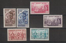 Algérie 1954 Sinistrés D'Orléansville 319-324, 6 Val ** MNH - Ungebraucht