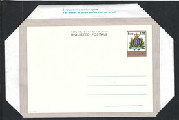 SAN MARINO 1979: CL Entier De 120L Neuve - Briefe U. Dokumente