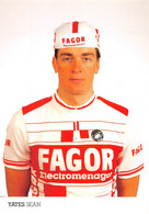 EQUIPE FAGOR 1987 - SEAN YATES - PALMARES AU VERSO - Cycling