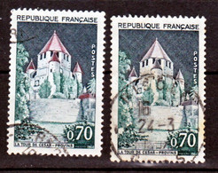 France  1392A Provins Toits Gris Et Normal Oblitéré Used - Usados