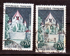 France  1392A Provins Toits Gris Et Normal Oblitéré Used - Used Stamps