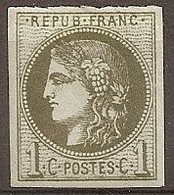 1c. Bordeaux. N° 39A Neuf Avec Trace De Charnière . (cote 300,00€) - 1870 Uitgave Van Bordeaux