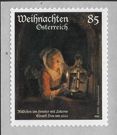 AUSTRIA ( OSTERREICH) 2021- Special Christmas Stamps- GIRL WITH A LANTERN- PAINTING-- MNH - Nuovi