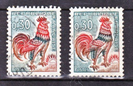 France  1331A Collerette Verte Et Normal  Oblitéré Used - Used Stamps