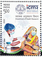 INDIA 2022 COVID 19, Dept Health Research, Indian Council Of Health Research, 1v, ICMR  MNH(**) - Neufs