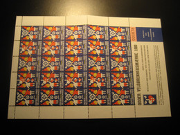 1980 Odd Fellow Logen SvendFaelding ODDER Freemasonry Masonry Masonic Lodge Sheet 25 Poster Stamp Vignette DENMARK Label - Vrijmetselarij