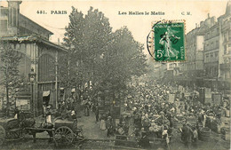 Paris * 1er * Les Halles Le Matin * Marché Marchands Foire * Attelage - Distrito: 01