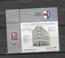 AUSTRIA ( OSTERREICH) 2021-  STAMP DAY 2021- MINISHEET- MNH- - Unused Stamps