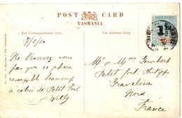 CPA DE TASMANIA . 1910 - Storia Postale