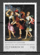 AUSTRIA ( OSTERREICH) 2021-  PAINTING BY  BENEDETTO GENNARI– Theseus With The Daughters Of Minos- MNH- - Unused Stamps