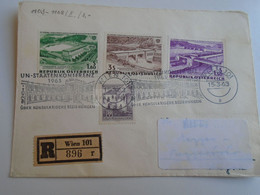 D189618 Österreich  -Registered   Cover  Cancel Wien 1963    UN Staaten Konferenz   Wiener Internationale Messe 1963 - 1961-70 Briefe U. Dokumente