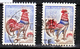 France  1331 Collerette Bleue Et Normal  Oblitéré Used - Used Stamps