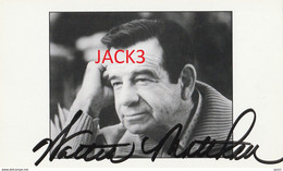 AUTOGRAFO - Walter Matthau . AUTOGRAFO ORIGINALE - Handtekening