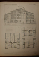 Plan De L'école Primaire De Saint Pierre à Cologne En Prusse. 1872. - Obras Públicas