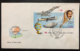 CUBA, Uncirculated FDC, « AVIATION », « BALLOON FLIGHT », 1983 - Cartas
