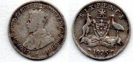 Australie -  6 Pence 1925 TB - Sixpence