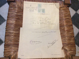 (11) ROUMANIE  *3 TIMBRES FISCAUX SUR DOCUMENT   Mairie De Bucarest    40 LEI   Revenue Stamps  1945 - Steuermarken