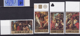 Gibraltar. Weihnachten / Christmas,  Gemälde Von Rubens ( Rand Oben + Links ) - Rubens