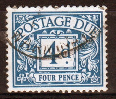 GB 1968  Queen Elizabeth Single 4d Postage Due Stamp In Fine Used Condition. - Postage Due