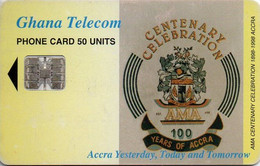 GHANA - CHIP CARD - COAT OF ARMS - ACCRA CENTENARY - 05/99 - Ghana