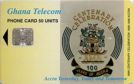 GHANA - CHIP CARD - COAT OF ARMS - ACCRA CENTENARY - 07/99 - Ghana