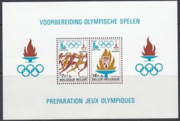 BELGIEN Block  47, Postfrisch **, Vorbereitung Der Olympischen Spiele 1980 In Lake Placid Und Moskau 1978 - Blocks & Kleinbögen 1962-....