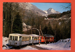 ZMR-13 Chemin De Fer Aigle Sépey Diablerets Après Le Croisement De VErchiez En Hiver En 1978.Château GF NC - Aigle